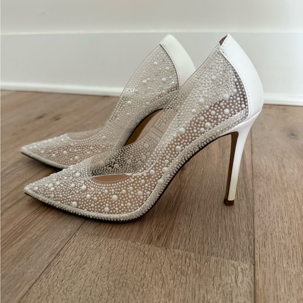 Steve Madden Evelyn-P Clear Pearl Stiletto Pumps